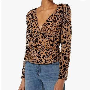 NWT ASTR the label Leopard Top
